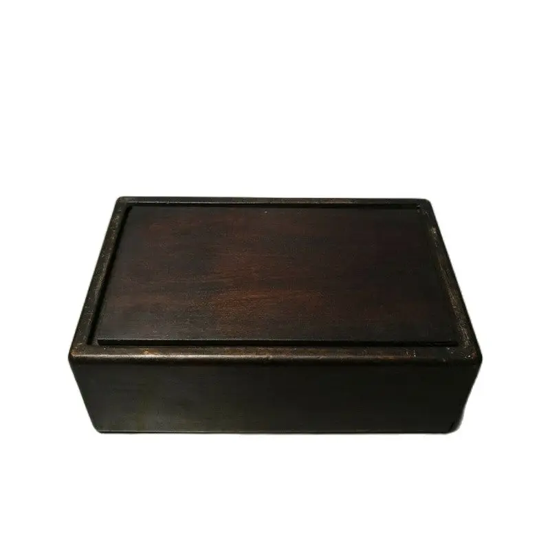 China Old Beijing Old Goods Wood Carving Old Rosewood Wooden Treasure Chest