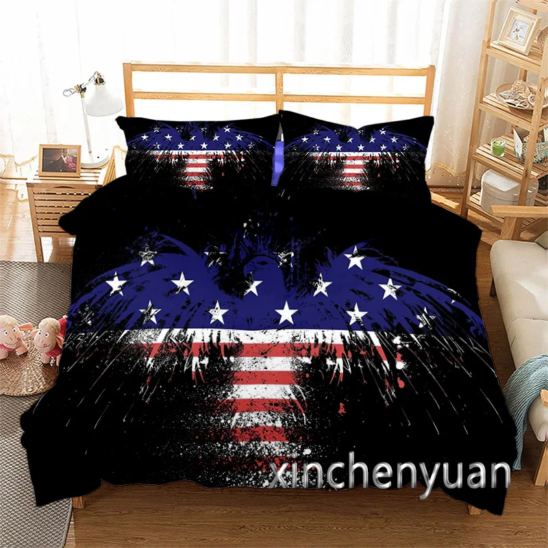 Animal Eagle 3D Printed Duvet Cover Set Twin Full Queen King Size Bedding Set Bed Linens Bedclothes for Young K87