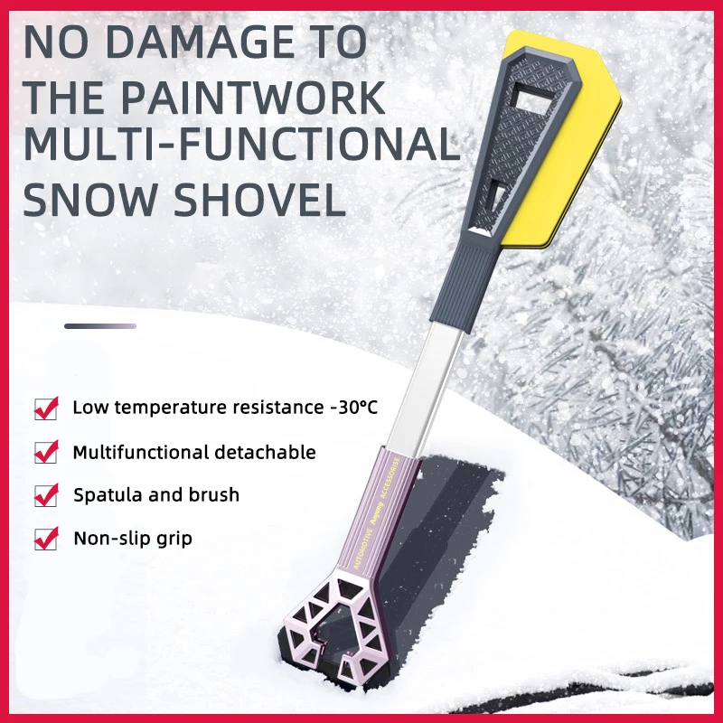 Winter Snow Shovel Ice Scraper Brush For Car Winter Defrosting Snow Ice Removal Auto Window Windscreen Limpieza Tool