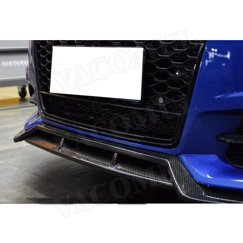 

VACOMUL Carbon Fiber Front Lip Spoiler For Audi A6 S6 C7.5 Sline 2016-2018 (not for A6 Standard ) K style Head Bumper Chin Guard