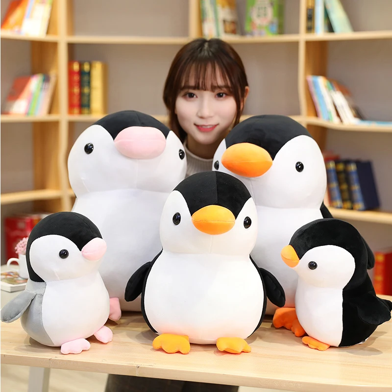 

Lovely Cartoon Fat Penguin Couple Plush Toys Cute Christmas Birthday Festival Gift Soft Stuffed Animal Doll Toy For Children