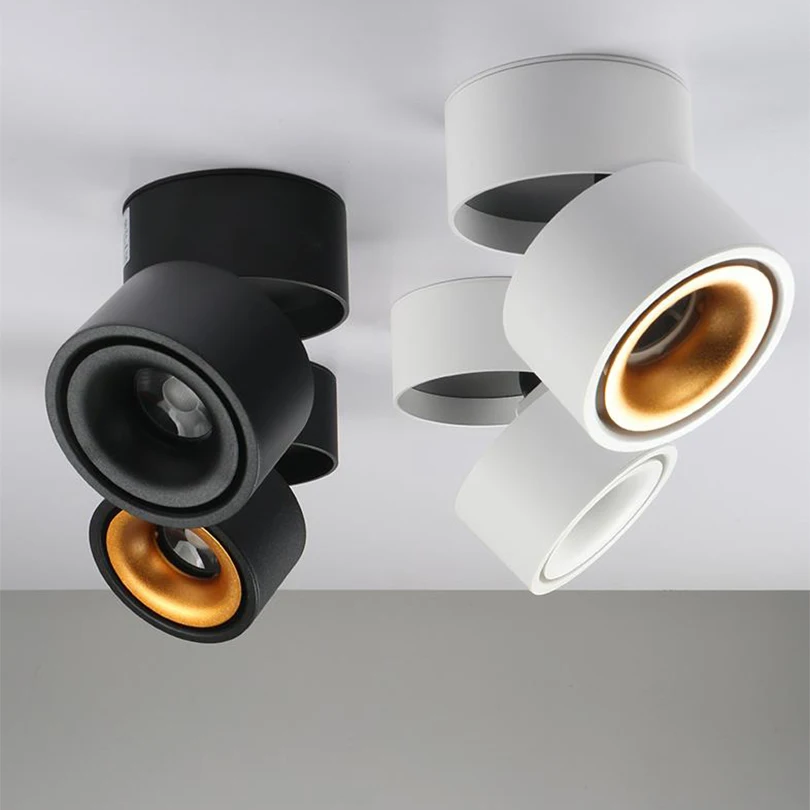 15W 20W Rail Spotlight Track Fixture Rail Ceiling Lamps LED Track Light Guide Downlight Embeded Bulb Dimmable Warm White Light