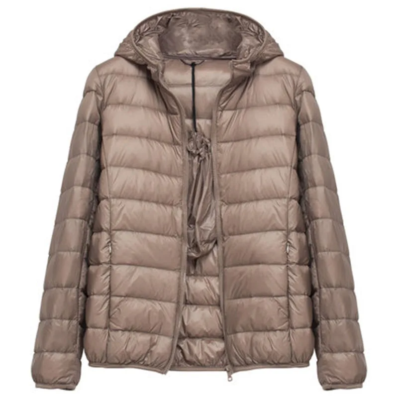 2024 women jacket fall/winter hooded ultra-light fashion lightweight down jacket women Korean version jacket warm lightwe