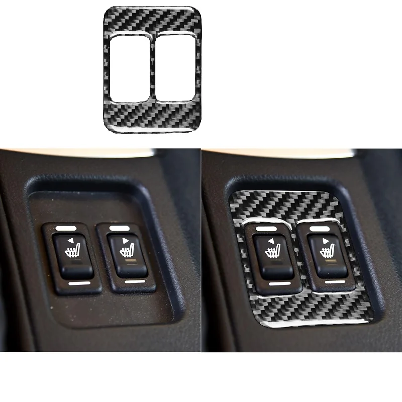 

Fit For Subaru BRZ Toyota 86 GT86 17-19 Car Center Console Seat Heating Switch Button Frame Sticker Carbon Fiber Accessories