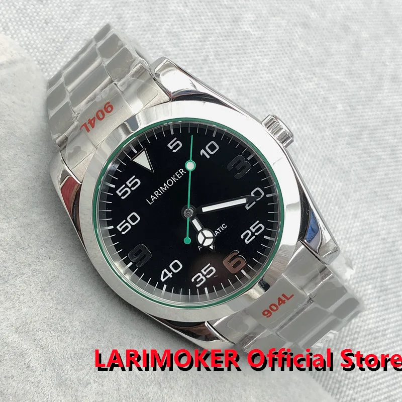 

LARIMOKER No logo 36mm/39mm Automatic Men Watch Use Pearl 2813 Miyota8215 NH35A PT5000 Moveme Sapphire Glidelock Clasp