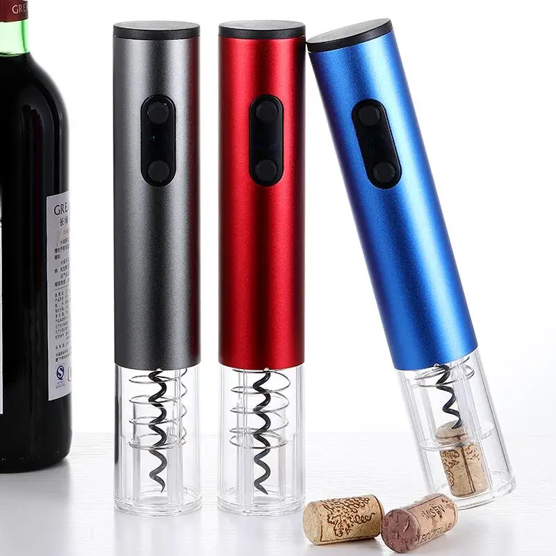 Automatic Wine Bottle Opener Set Multi Color Electric Wine Opener Aluminum Alloy Automatic Corkscrew Kitchen Tools LX8448