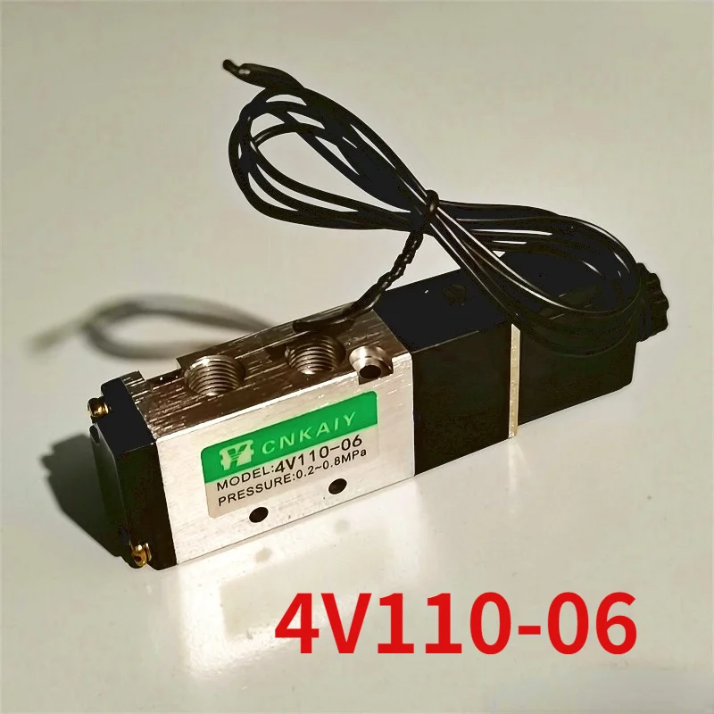 1pcs Mini Pneumatic Solenoid Valve 4v110-06 Dc24vac220v Control Valve Cylinder Reversing Valve