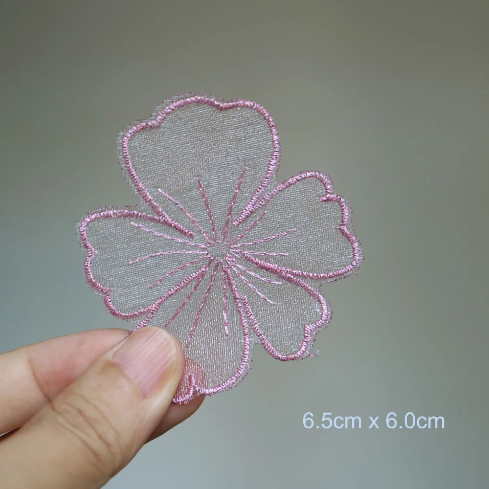 10pc/lot DIY craft supplies embroidery flower petals Patches for clothing Floral patches for bags decorative parches appliques