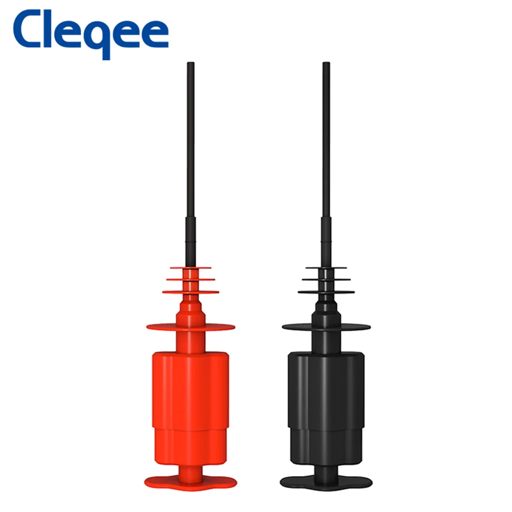 

High Voltage Flexible Testing Hook Clip 2PCS Professional PVC Insulated Nickel Plated Copper Needle Test Probe 5600V