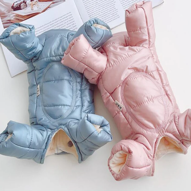 Thicken Warm Dog Jumpsuit Clothes Winter Dog Puppy For Small Dog Costume Overalls Yorkshire Poodle Maltese Jacket Clothing Coat