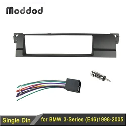 Fascia Radio singola 1 Din per BMW serie 3 E46 1998-2005 DVD Stereo Panel Dash Mount Trim Kit cornice Audio Surround cornice cornice