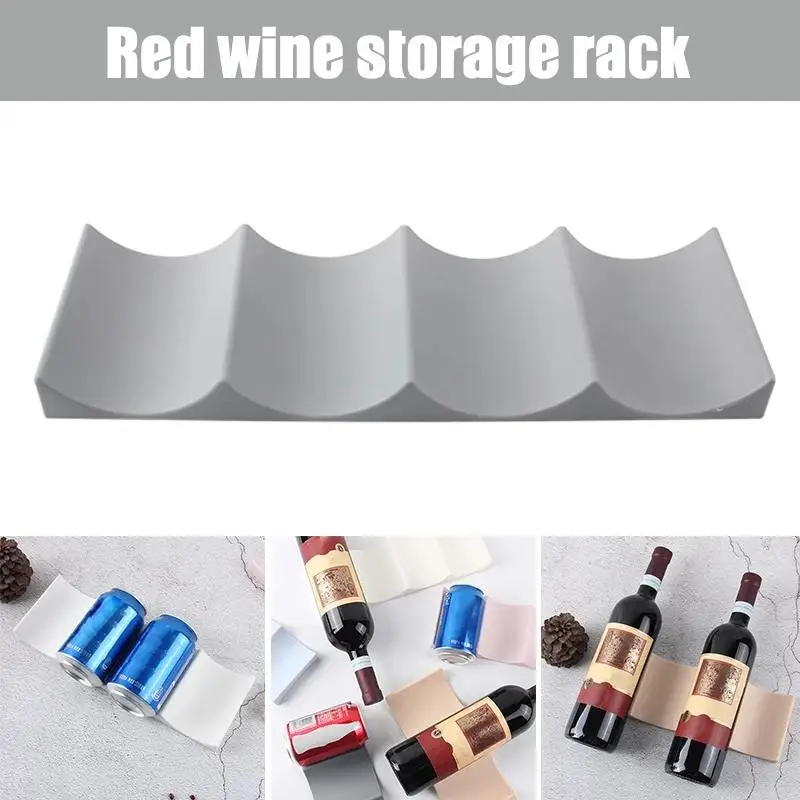 Wine Rack Stackable Bottle Holder Countertop Wine Bottle Rack Wine Bottle Can Organizer For Tabletop Pantry Cabinet Refrigerator