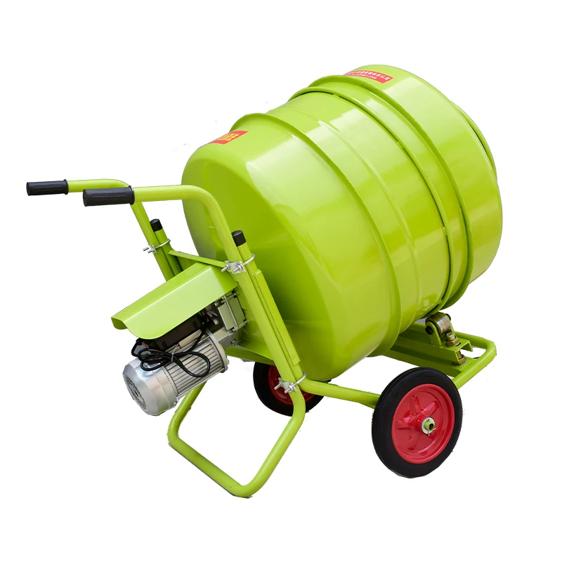 Cement Mortar Concrete Concrete Concrete Push Type Drum Mixer 220v Electric Household Small Building Mortar Mixer