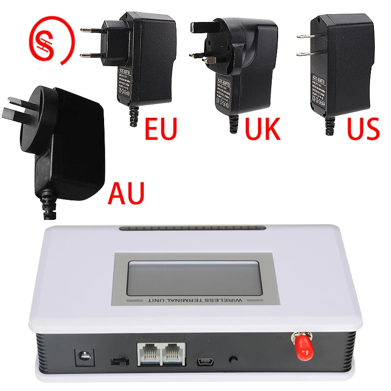 Fixed wireless terminal 4G,GSM/UMTS/GPRS/EDGE,Connectable telephone/Recording equipment,Support alarm system,With screen