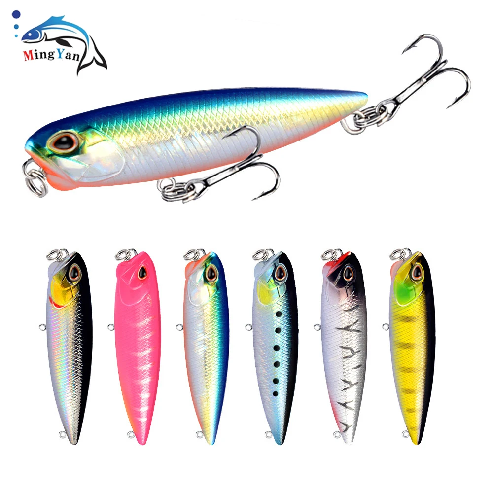 1pcs Floating Pencil Fihsiing Lure 6.5cm/5.5g Topwater Crankbait Bass Snakehead Hard Baits Float Long Casting Jerkbait