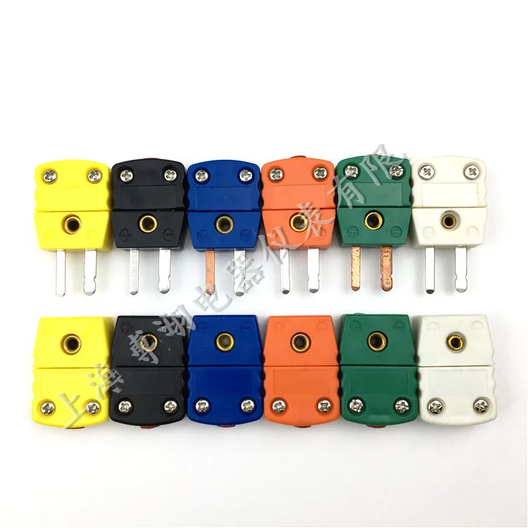 5pcs K Type thermocouple mini-plug connector NMP-K/J/T/N/RS/U-M/F Male and female plugs Thermocouple plug