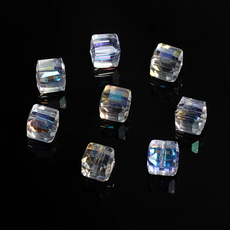 4A Natural Austria Cube Quartz Crystal Single Bead DIY Jewelry Making