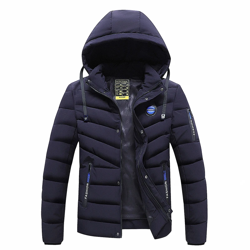 2022 inverno novo quente à prova de vento quente grosso jaqueta parkas casaco masculino outono marca outwear moda com capuz clássico casual parka