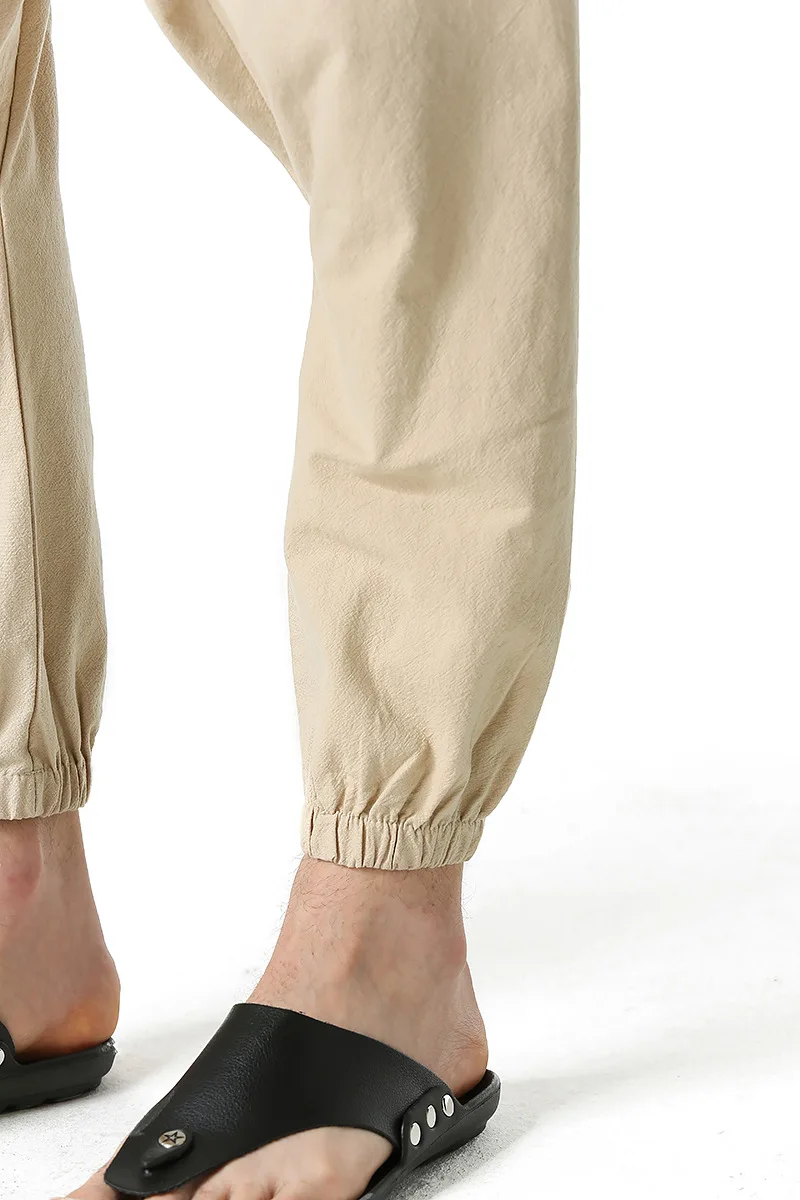 Cotton Line Joggers Men Baggy Hippie Boho Gypsy Aladdin Cargo Pants Yoga Harem Pants 20210413-4