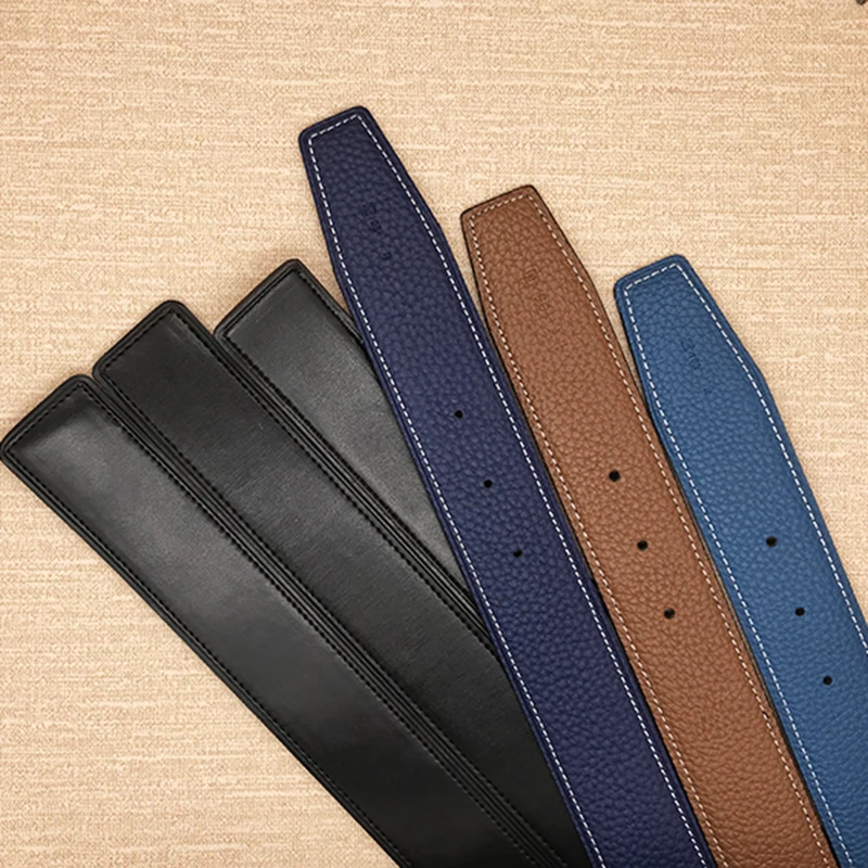 2026 WITHOUT BUCKLE 3.8cm 4.0cm Ciartuar new design unisex belt high quality cowskin genuine leather two sides