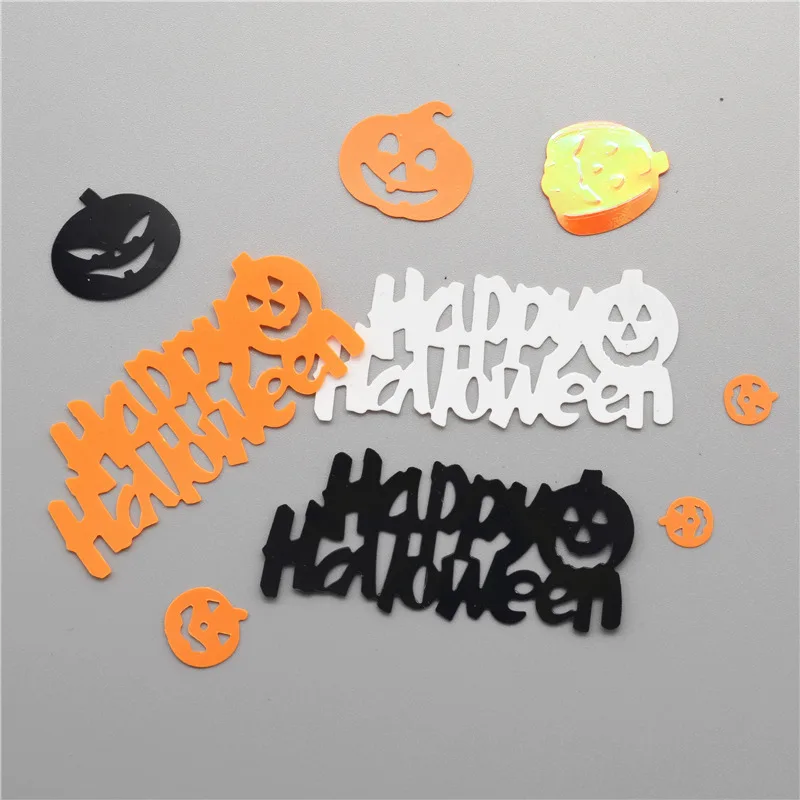 200pcs(25g) halloween Pumpkins loose sequins beautiful crafts for sewing/webbing Diy accessory kids DIY Scrapbook