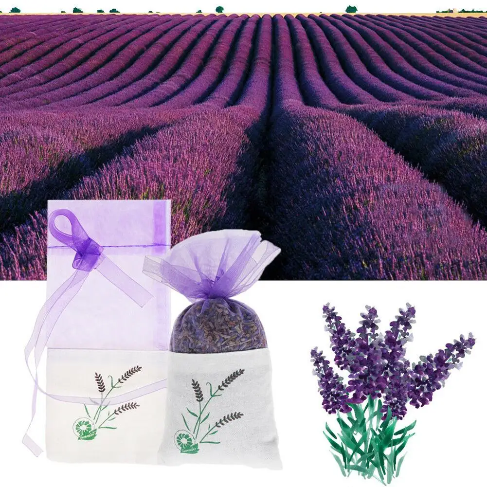 Natural Lavender Dried Flower Sachet Fragrance Home Car Air Scented Refresh Bag