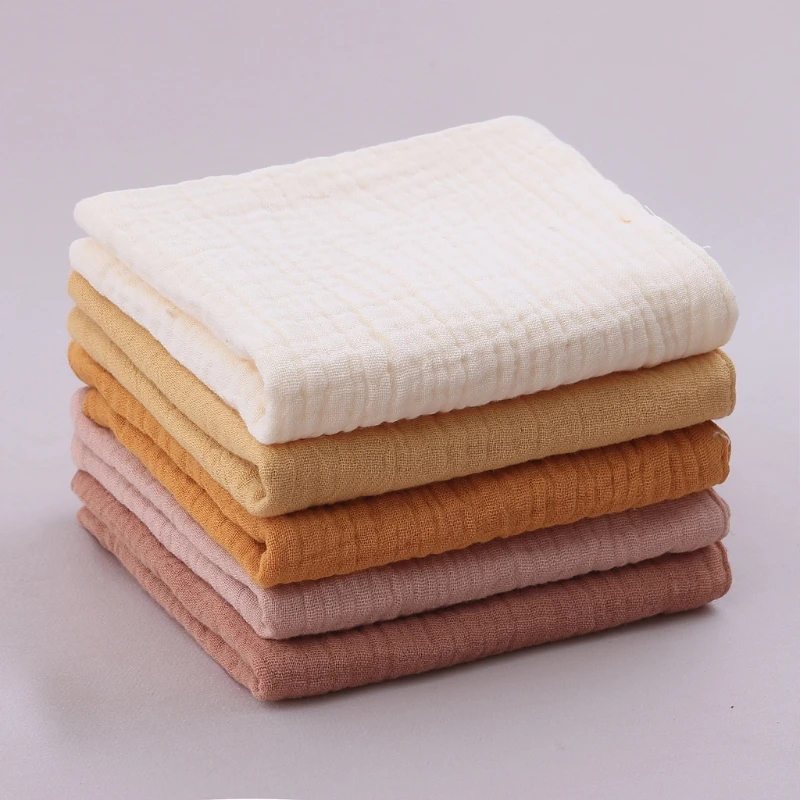 5PCS Soft Absorbent Gauze Cotton Baby Towels Wipe Face Cloths Towel Face Handkerchief Baby Bathing Feeding Washcloth