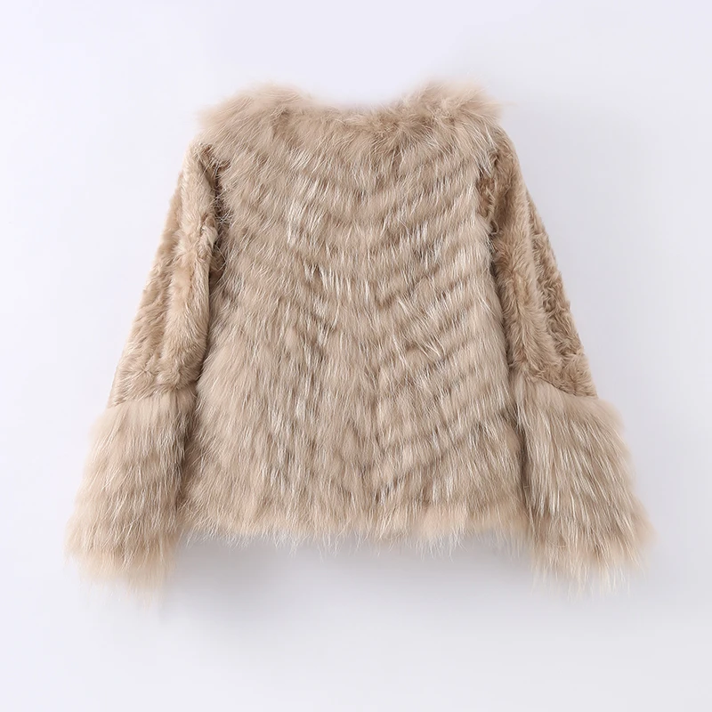 Pudi Women Real Fox Fur Coat Jacket Over Size Lady Female Fashion Winter Warm Lamb Fur Sweater Coats Parka Z21M19