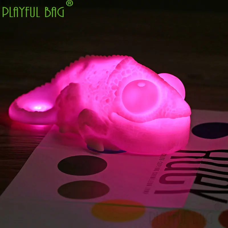 Funny luminous toys colorful LED bedroom plug-in night bedside sleeping lamp induction chameleon lamp child companion toy vd40