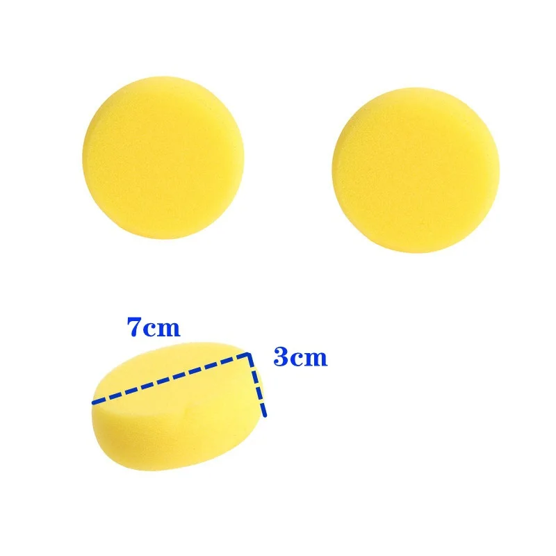 12 pezzi/set spugna rotonda morbida ceramica assorbente d\'acqua scultura modellazione spugna idratante colorazione strumenti di ceramica puliti