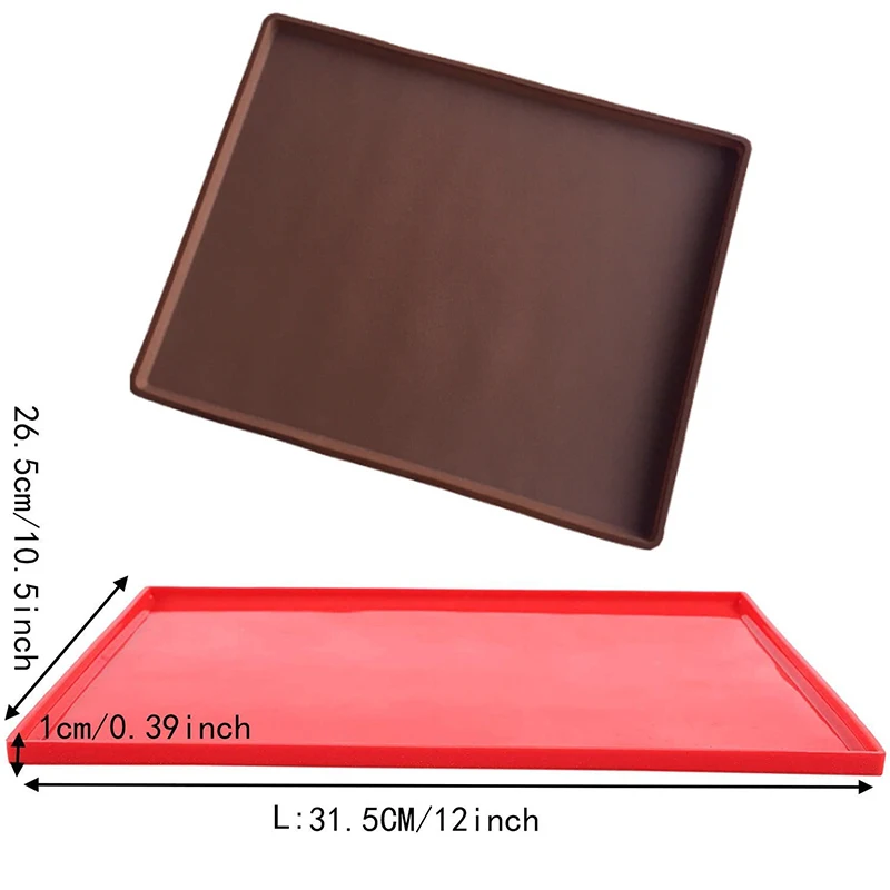 Silicone Baking Mat Swiss Roll Mat Non-Stick Cake Tray Cake Roll Pad Oven Mat Bakeware Baking Inserts Sheet Kitchen Accessories