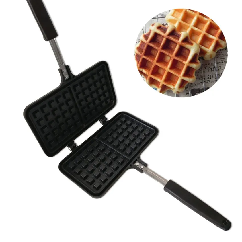 Non-stick gofry Maker Machine kuchnia wafel forma do pieczenia Pan gazowy ciastka piec do jajek i ciast urządzenie śniadaniowe ciasto ekspres kuchnia