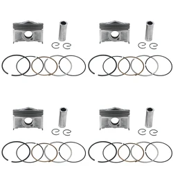 4 Pcs Motorcycle Piston & Rings Kit For YAMAHA FZR400RR 3TJ FZR 400 RR SP 3TJ FZ400 4YR STD 56mm 56.25mm 56.50mm 56.75mm 57mm