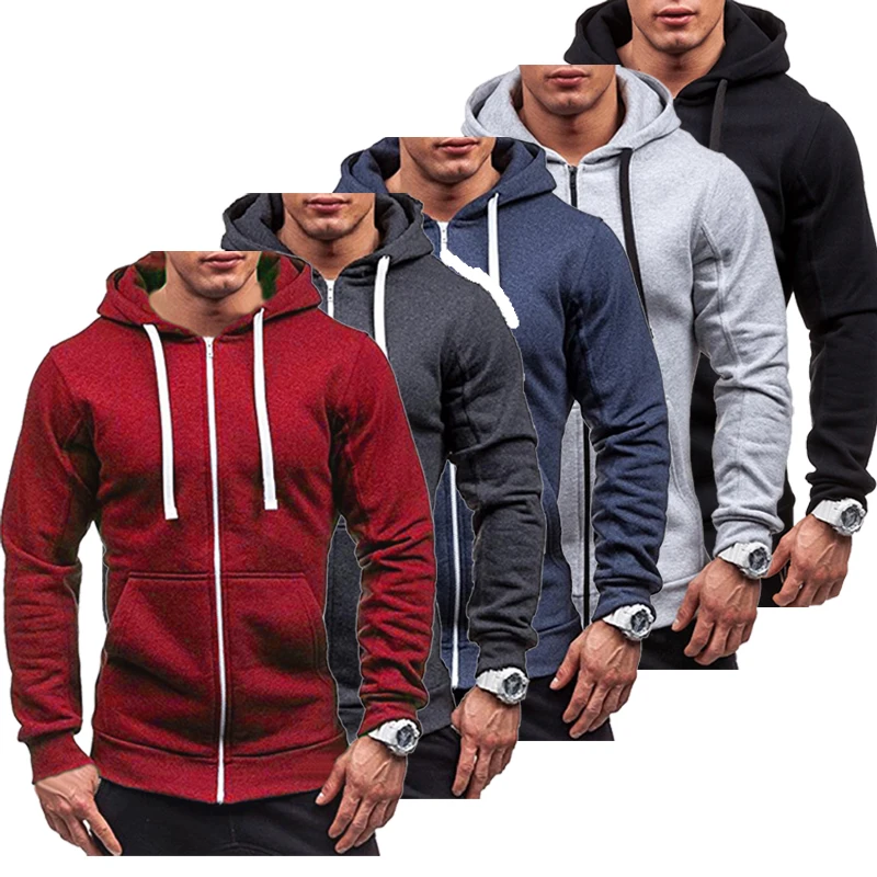 

New Fashion Streetwear Men's Winter Hoodies Slim Fit Hooded Sweatshirt Outwear Warm Coat Plus Size M-3XL