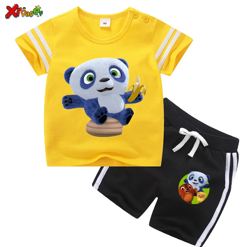 

Boys Shorts Set Kids T Shirt Suit Toddler Baby Girls T Shirt 2021 Summer Childrens Clothing Boys T Shirt + Short Pant 2Pc Set