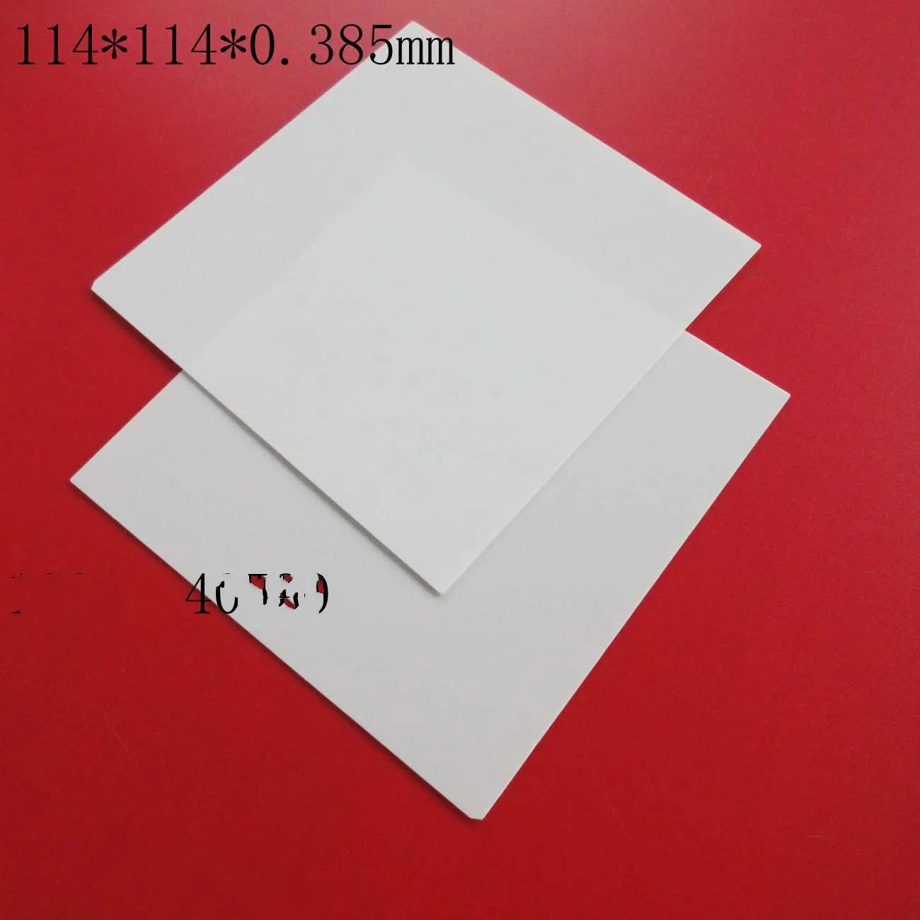 Hoja de cerámica de alta temperatura, 114x114x1,5mm/1,0/0,8/0,65/0,5/0.385