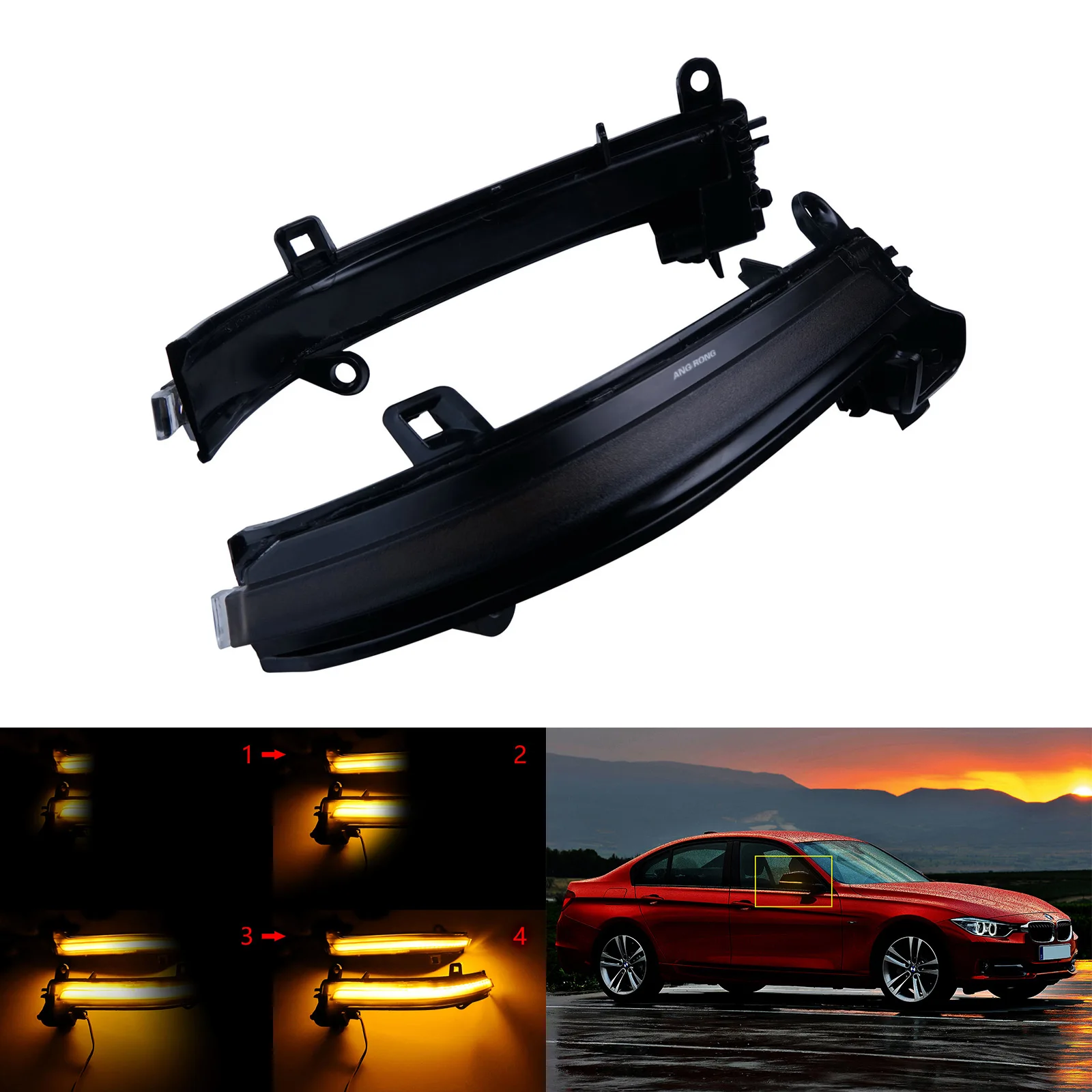 

For BMW F20 F21 F22 F30 F35 F34 F33 Wing Mirror Dynamic LED Turn Indicator Light