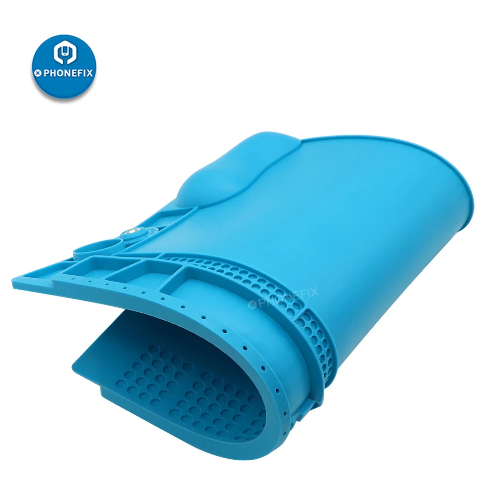 3D superficie Convessa Magnetica Del Silicone di Saldatura Zerbino Elettronica 3D Riparazione Pad per il Telefono Cellulare di Elettronica di Saldatura di Riparazione