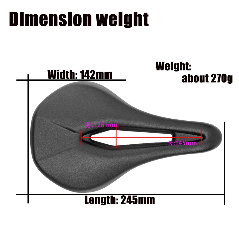 ZEIUS Bicycle Road Bike Mountain Bike Long Distance Breathable Soft Silicone Cushion Comfortable Saddle Cushion Seat Bag