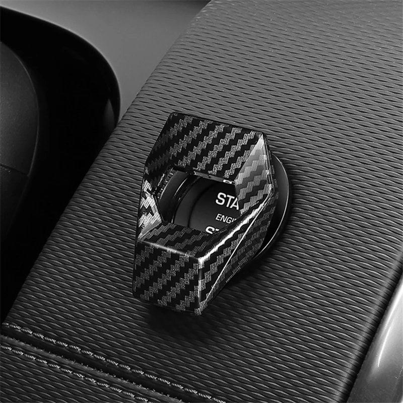 Car Start ENGINE Stop Decorative Circle Ignition Push Button Ring Styling Accessories Cover Case For Peugeot 5008 3008 2008 508