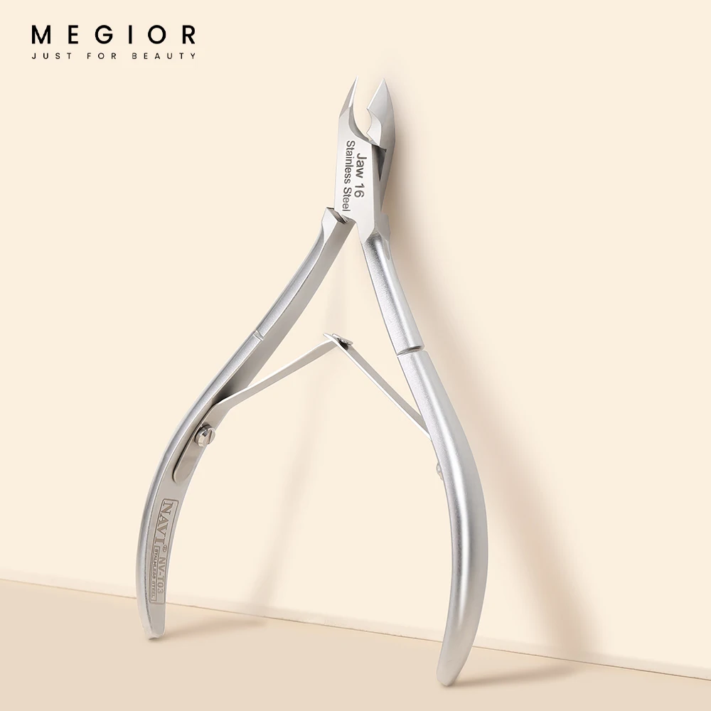 Silver Cuticle Trimmer Jaw Extremely Sharp Nail Nippers Stainless Steel Nail Cuticle Professional Nail Art Tools Nail Manicure