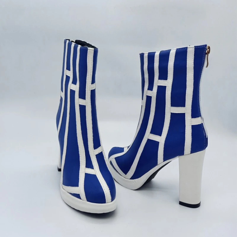 Anime Jolyne Cujoh Cosplay Boot Schoenen Bizarre Adventure Kostuum Schoenen Pu Leer Voor Vrouwen Meisjes