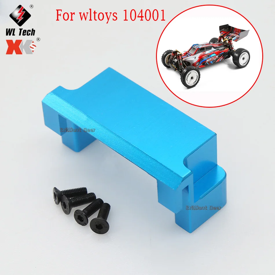 Aluminum Alloy Servo Mount Upgrade Parts for Wltoys 104001 Match 1/10 RC Car