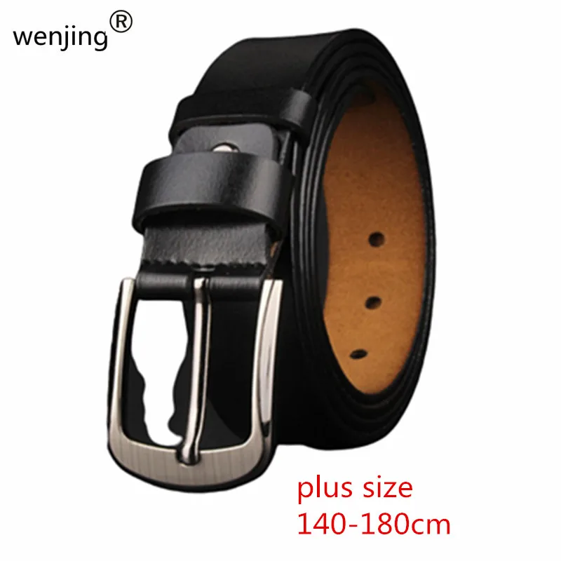 2024 xxxl long big special size 160 155 150cm 180 CM plus men genuine cow leather belt