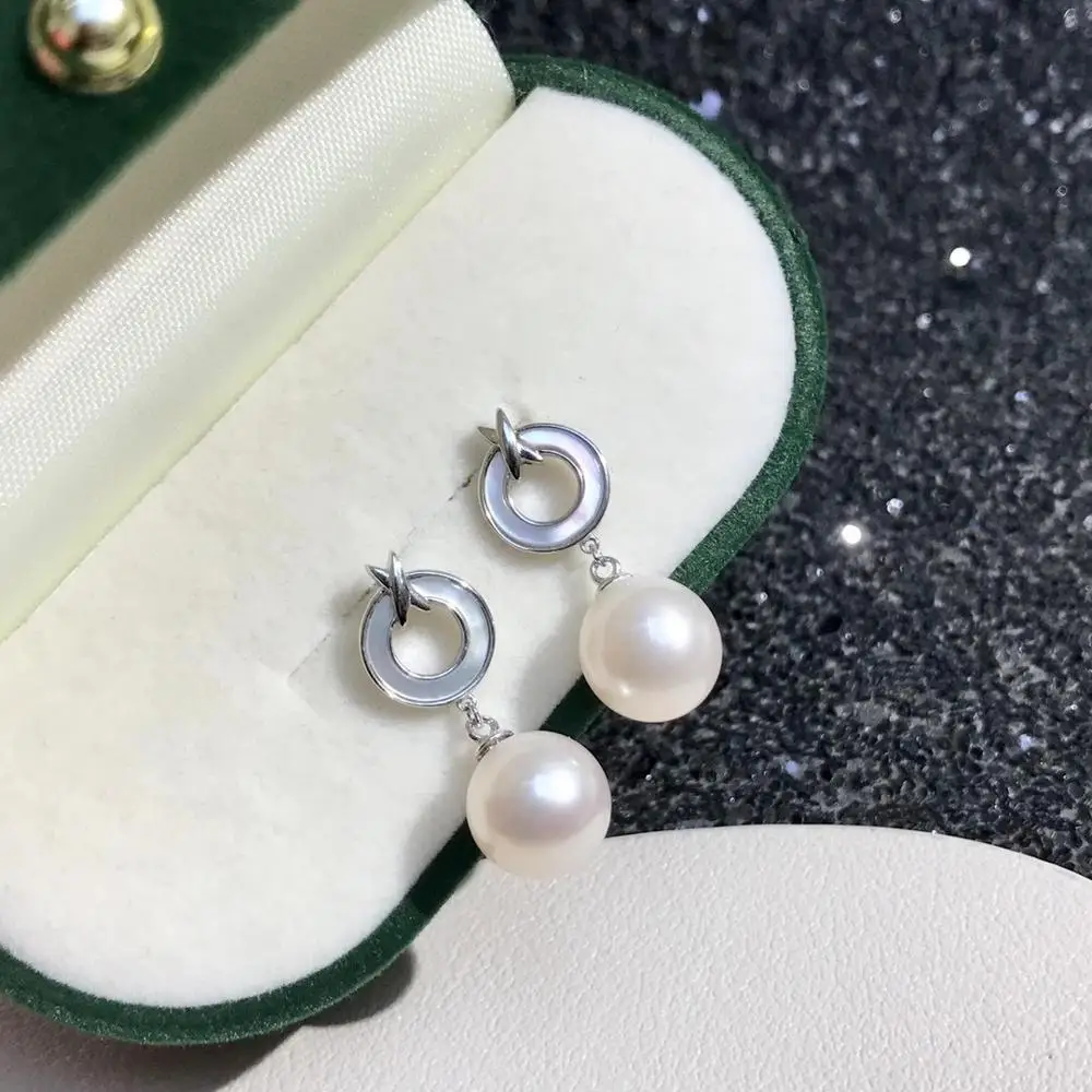 

Anniversary 925 Sterling Silver Earrings Findings Settings Base Mountings Parts for Pearls Agate Crystal Stones Jade 5pairs/lot