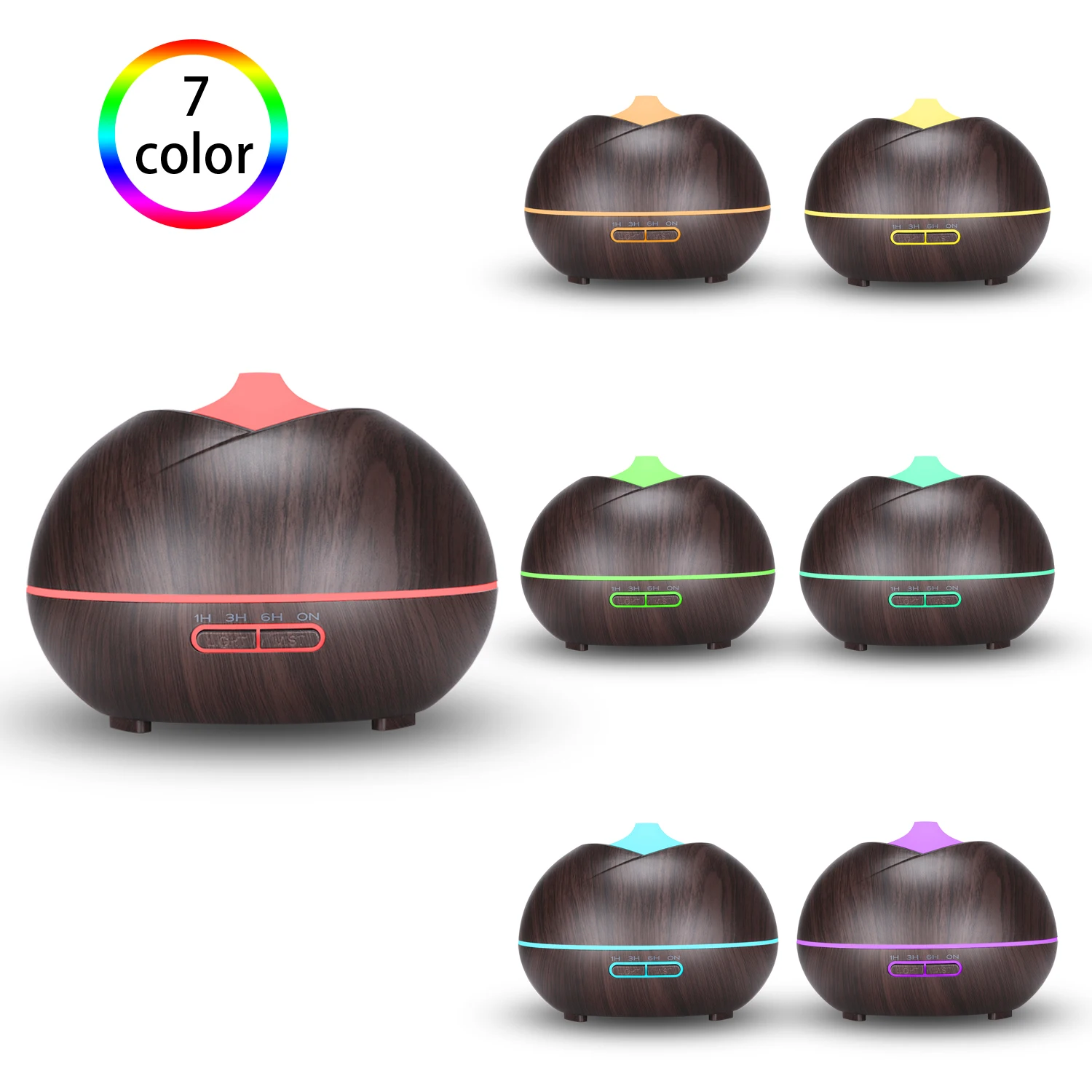 Новый дизайн 400 мл Портативный Электрический ультразвуковой Ароматерапевтический увлажнитель воздуха Арома-диффузор для эфирных масел с 7 ...