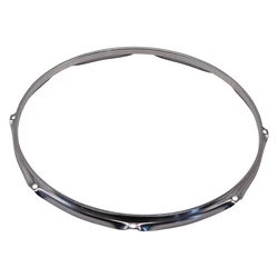 14 Inch 6 Holes and 16 Inch 8 Holes 1.5mm Thickness Snare Drum Hoop Iron Drum Rim Silver Color Drum Ring 1 Piece Drum Parts