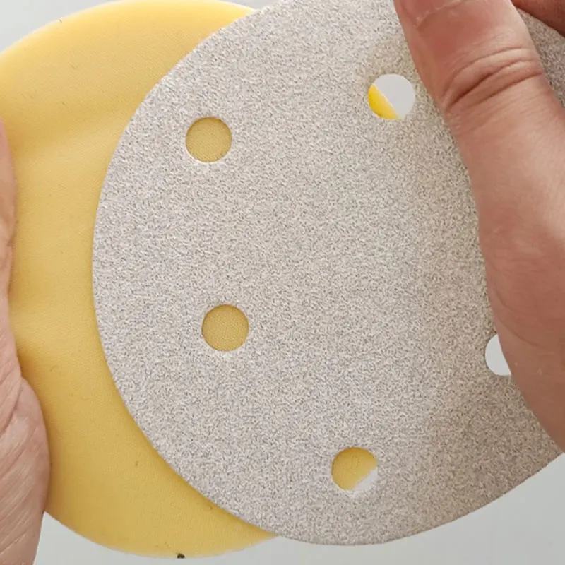6 Inches150 MM 17-Hole Soft Sponge Interface Sanding Pad Sanding Machine Soft Cushio Grinding Car Polishing Spray Paint