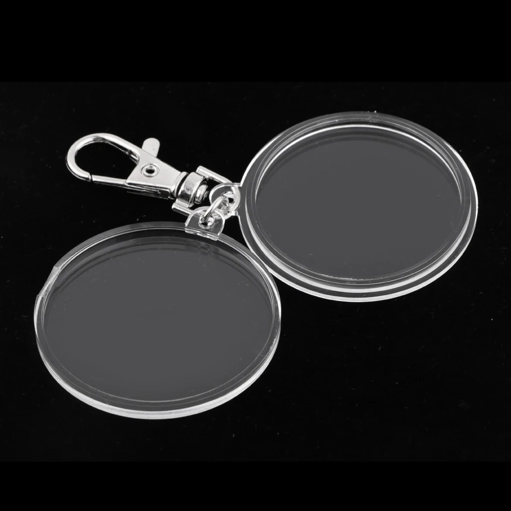 Coin Holder Keychain 40mm Souvenir Commemorative Coin Keyring Collection Box Key chains