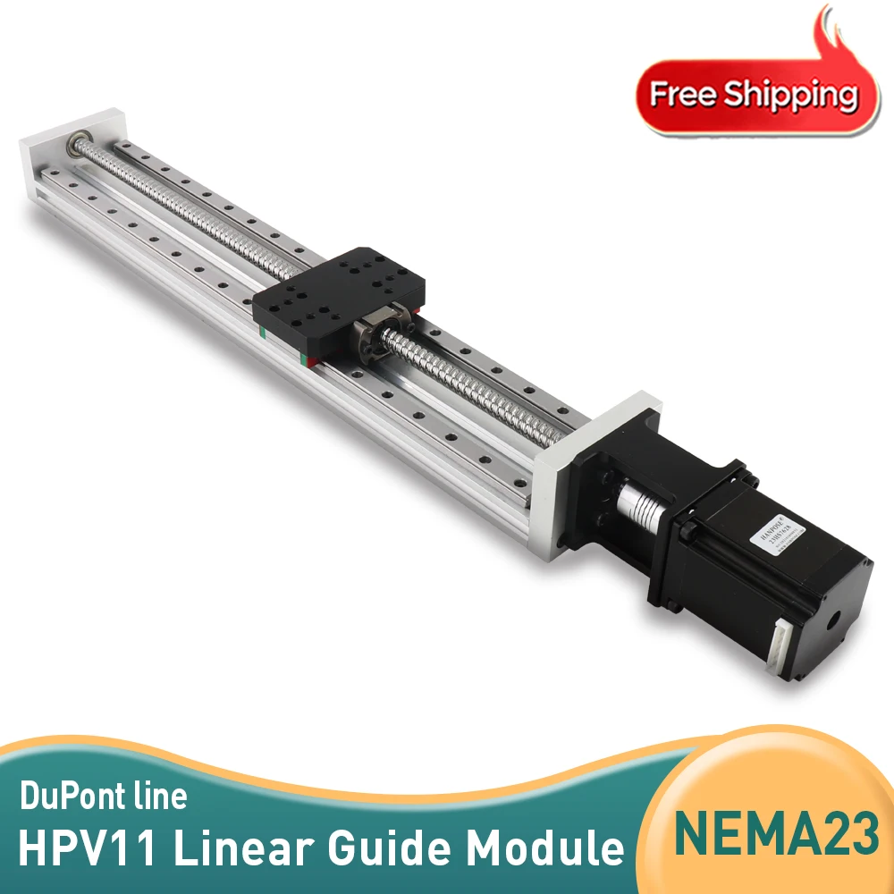 

Шариковый винт HPV11 NEMA23 SFU1204 SFU1210 с линейными направляющими Шаговый двигатель MGN12 +57 для фрезерного станка с ЧПУ